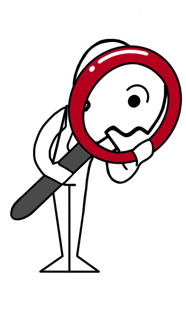 Männchen mit Lupe
Copyright Sophia Muglach