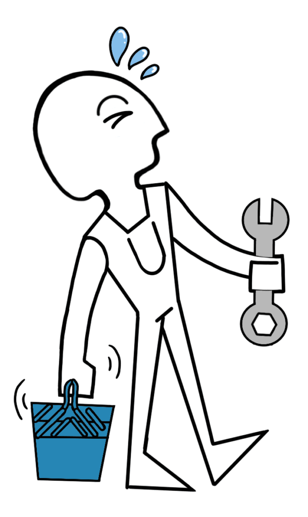 Männchen mit Werkzeug
Copyright Sophia Muglach