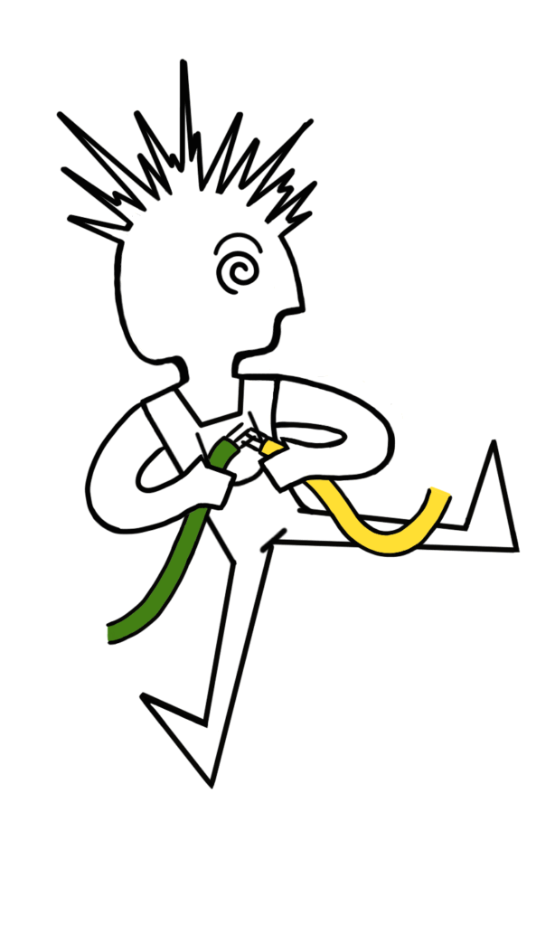 Männchen mit Kabeln
Copyright Sophia Muglach